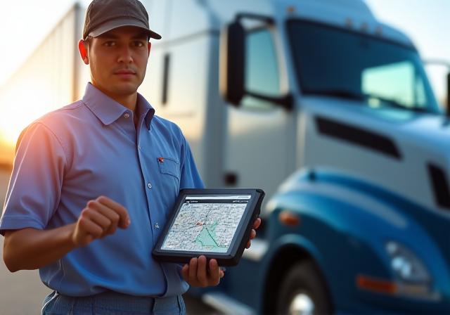 Professional driver with digital logging device